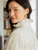 Chemise blanche en broderie Gustava