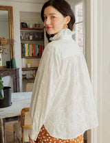 Chemise blanche en broderie Gustava