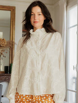 Chemise blanche en broderie Gustava