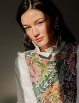 Robe en jacquard fleuri Constance