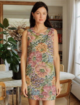 Robe en jacquard fleuri Constance
