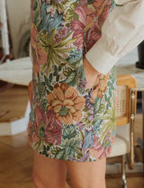 Robe en jacquard fleuri Constance