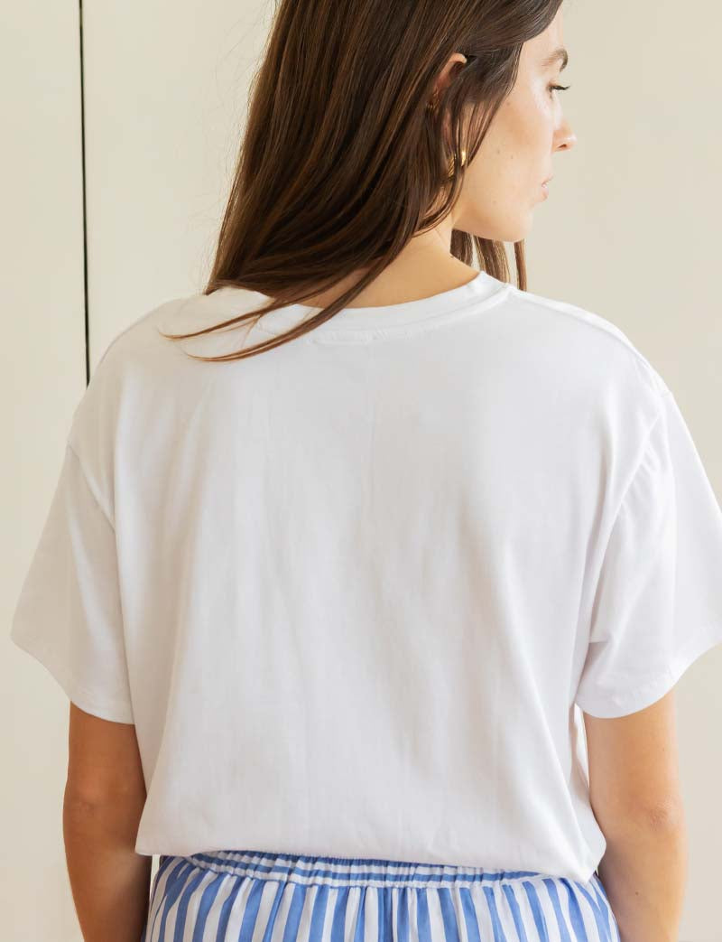 T-shirt blanc La Casa Della Pasta
