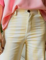 Yellow striped jeans Roby