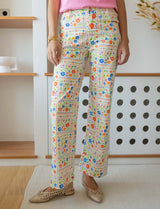 Jean patchwork fleuri Jony