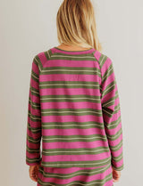 Top olive & magenta Lior