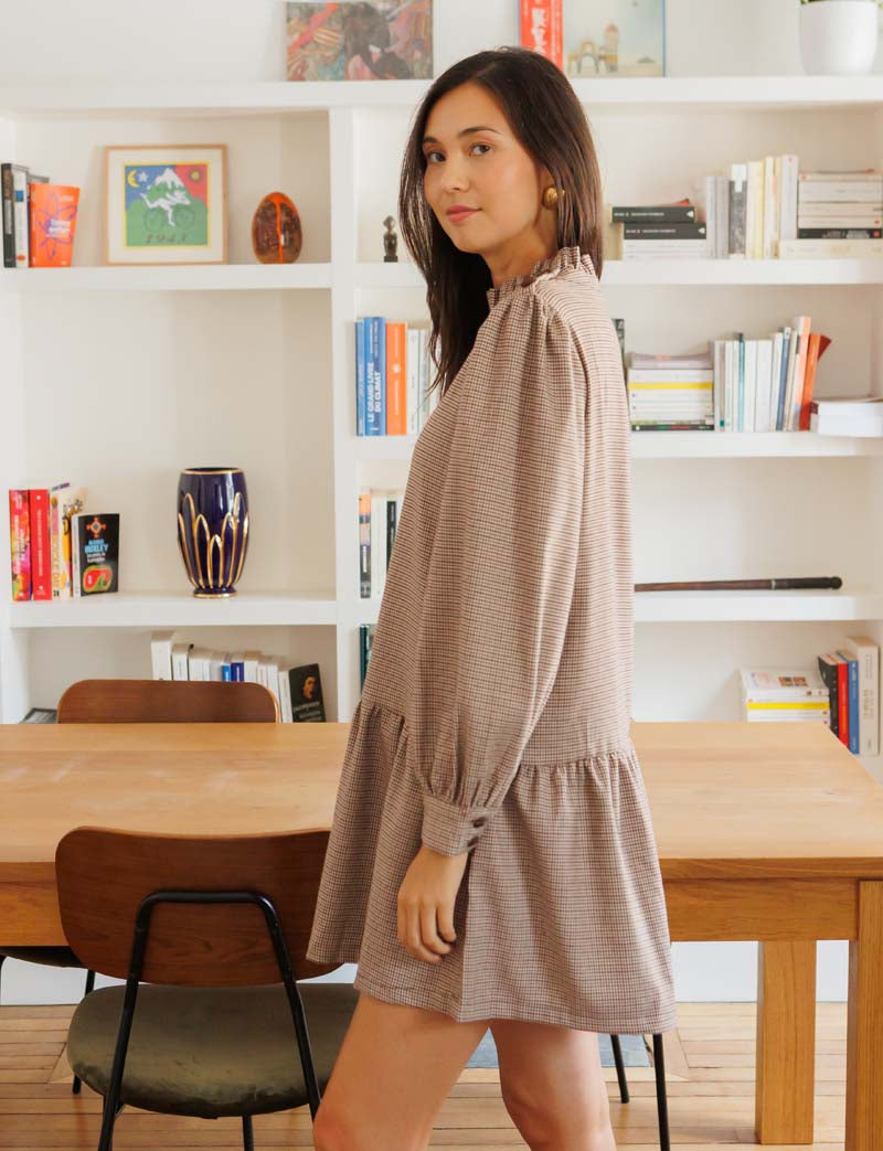Robe pied-de-poule Elsy