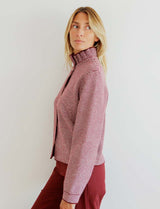 Gilet à rayures bordeaux Ekai