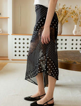 Black skirt with white polka dots Mona
