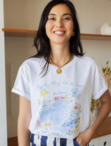T-shirt blanc Riviera