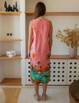 Robe rose paysage Constanca