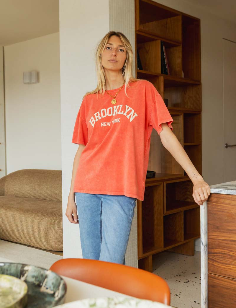 Coral Brooklyn T-shirt