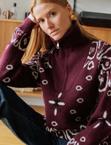 Alban burgundy sweater