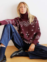 Pull bordeaux Berel