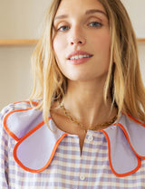 Chemise vichy lilas Suzanne