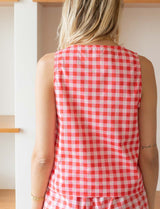 Red Vichy Top Yami