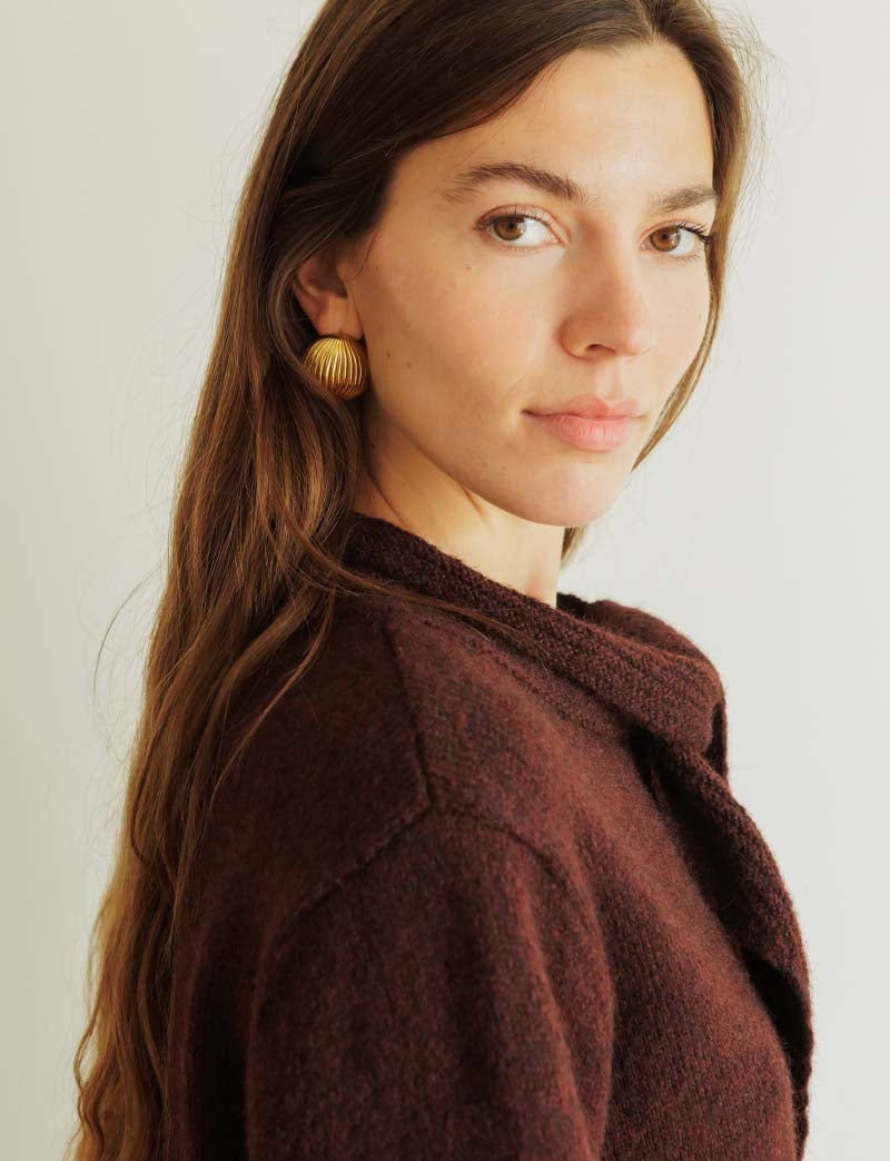 Burgundy Xabi cardigan