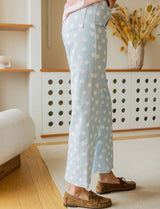 Jean ciel à pois blancs Roby