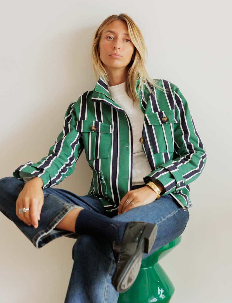 Veste marine & verte Arvy