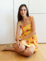 Yellow floral dress Elish