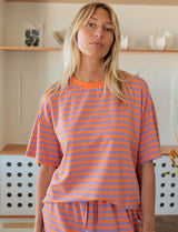 T-shirt orange & lilas Conrad