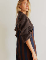 Pull marron Raymond