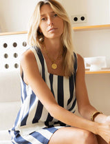 Navy striped dress Malo