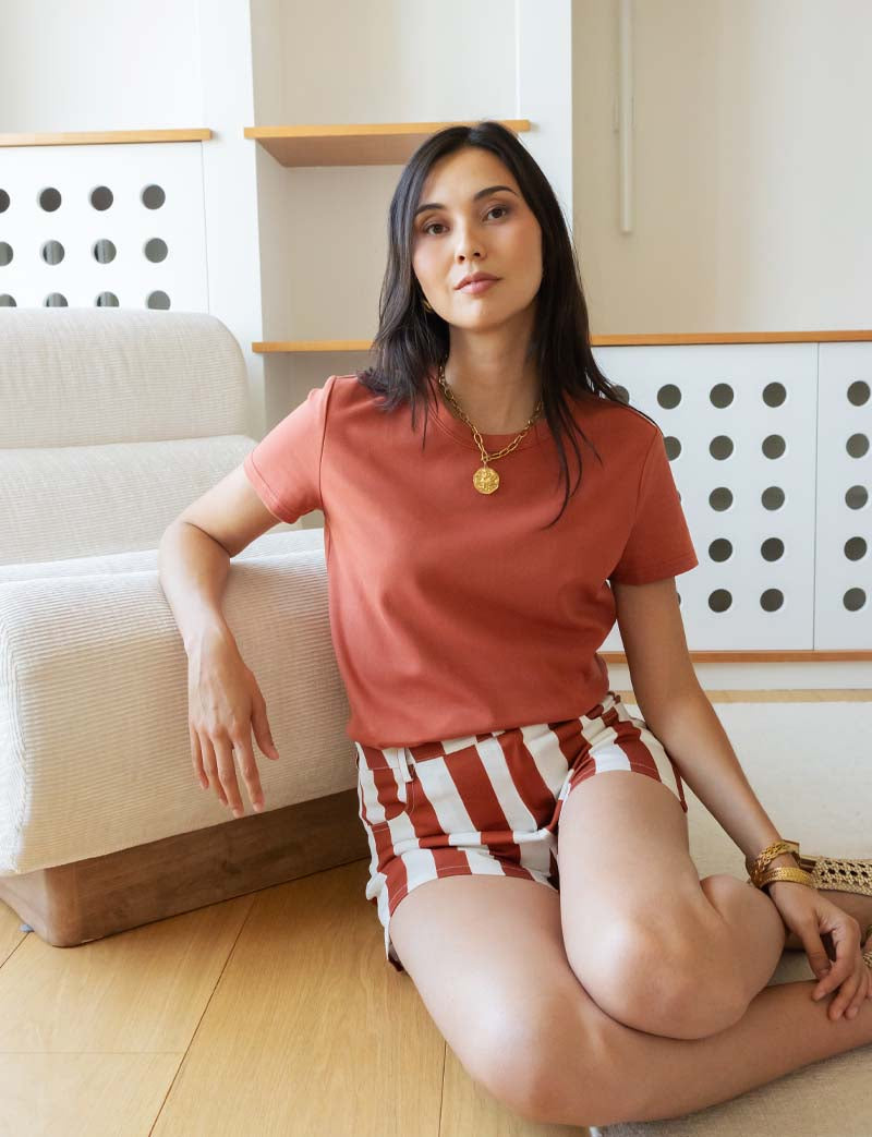 T-shirt terracotta Robb