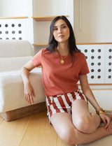 T-shirt terracotta Robb