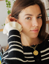 Gilet noir & écru Hudson