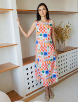 Linda mosaic robe