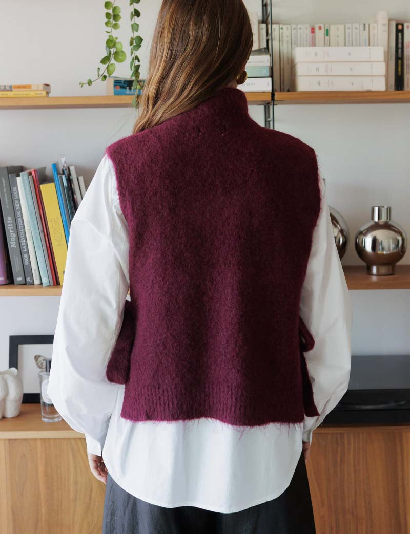 Pull bordeaux Zary