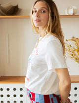White Summer Side T-shirt