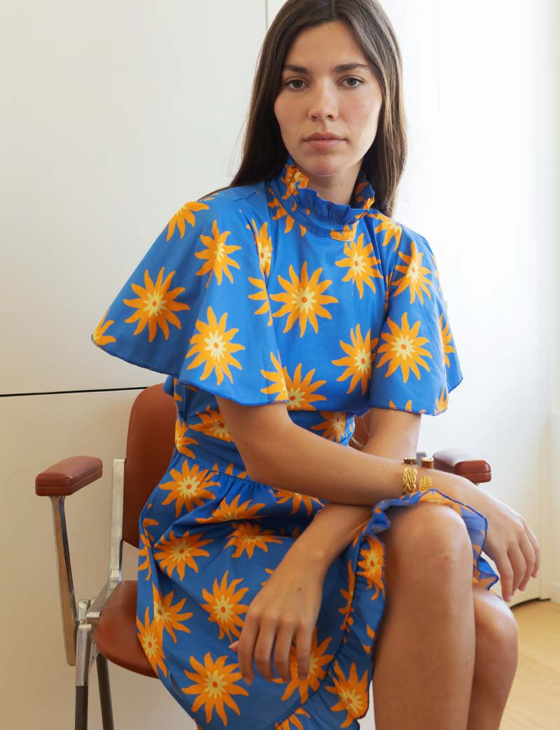 Robe bleue & soleil Joana