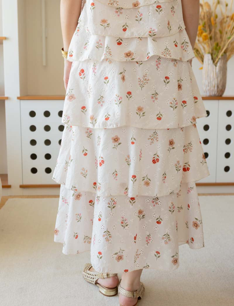Celesta floral skirt