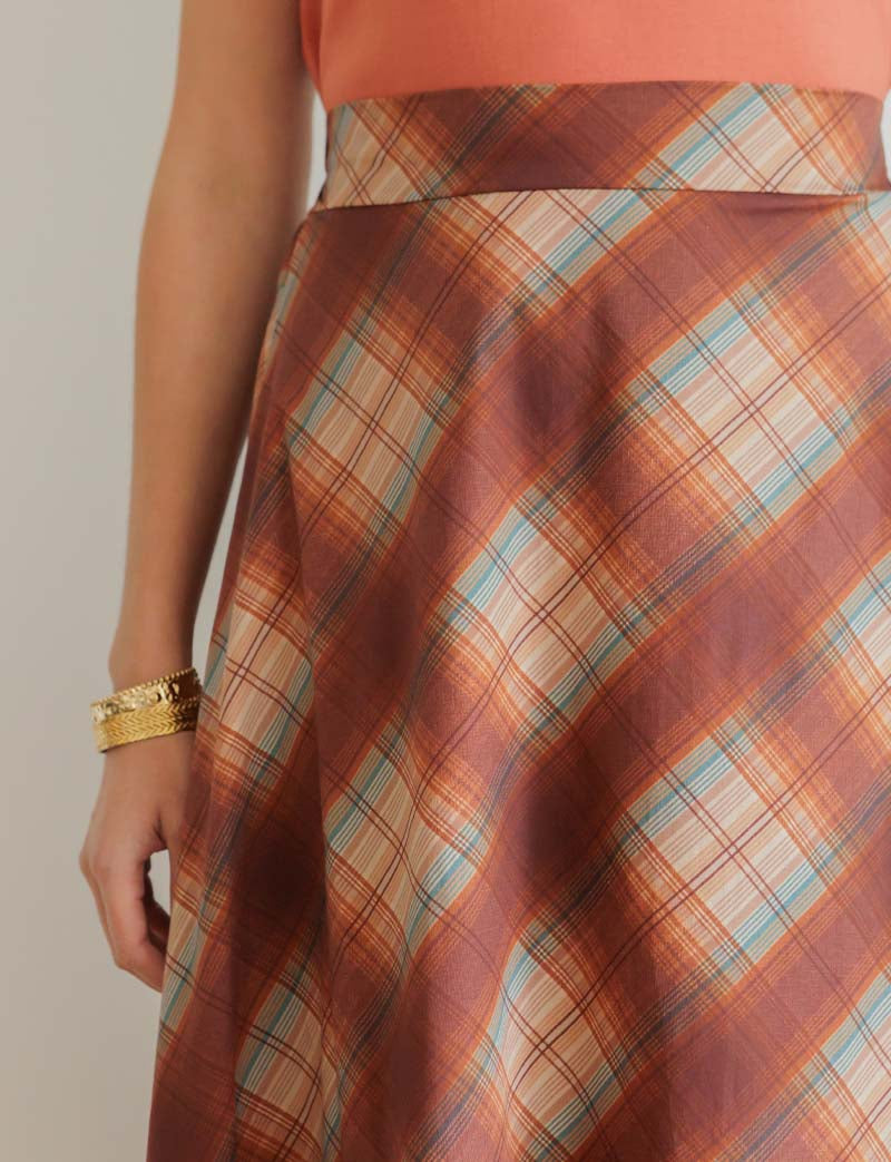 Checked skirt Yvelle