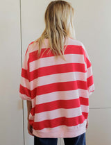 Red & Pink Sweatshirt Sunso