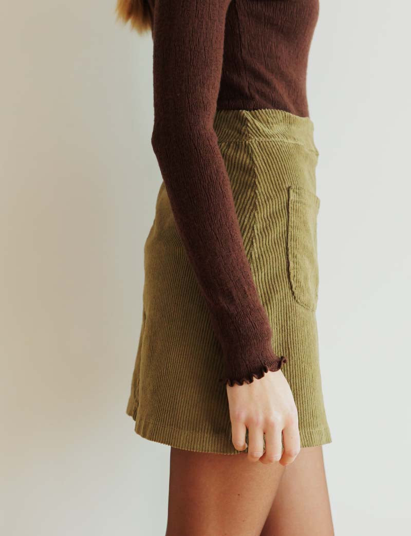 Khaki Zeca skirt