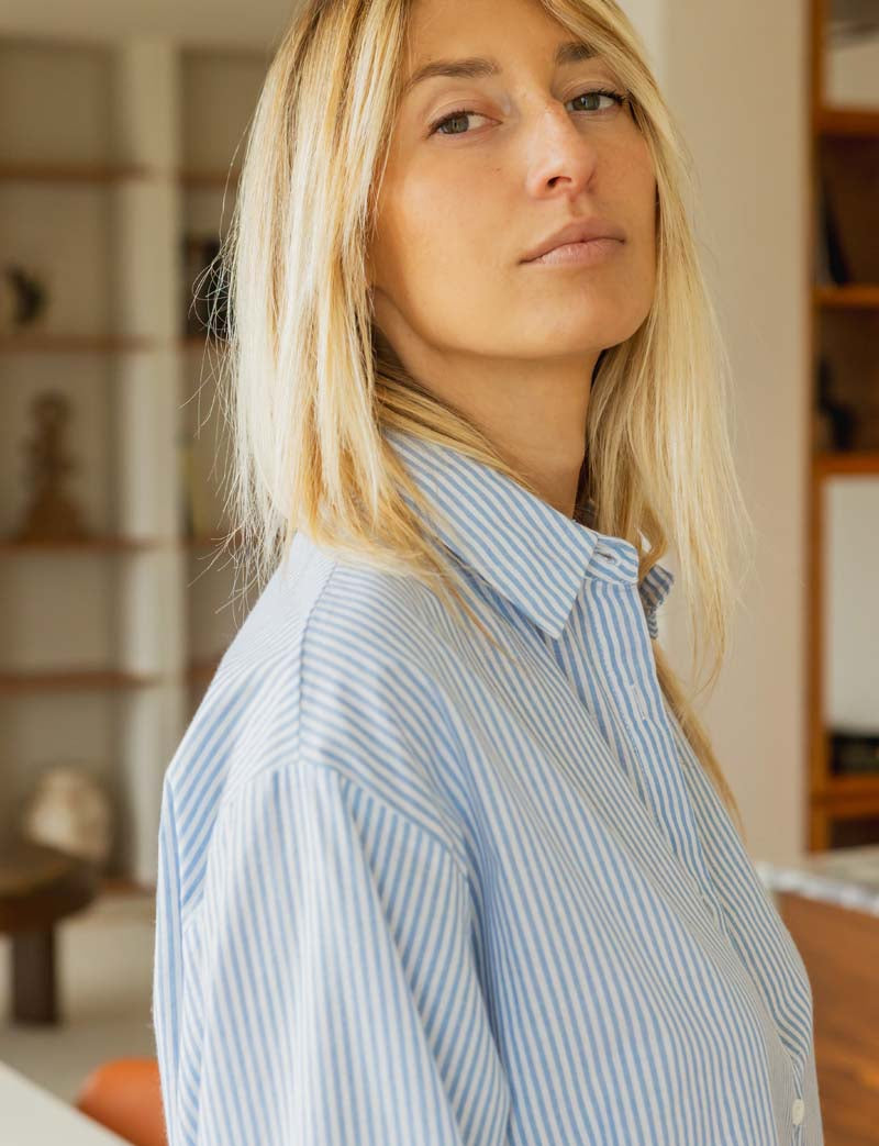 Sky striped shirt Adriela