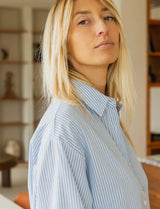 Chemise à rayures ciel Adriela