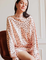 Robe rose à pois choco Gavi