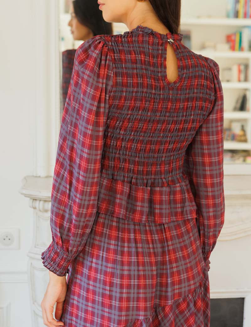 Palomy plaid blouse