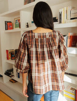 Tizia plaid blouse
