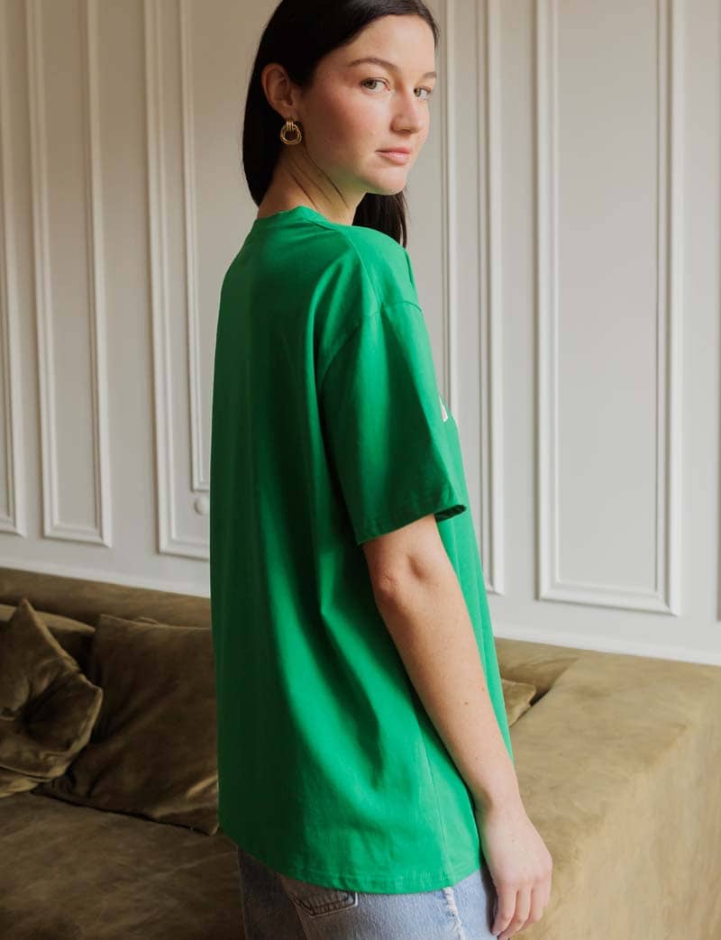 T-shirt vert & rose Paris Rive gauche