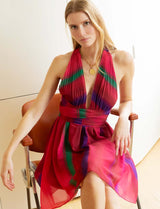 Robe fuchsia multi Liara