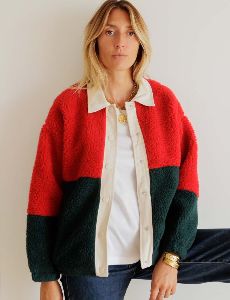Red & green Clyde jacket