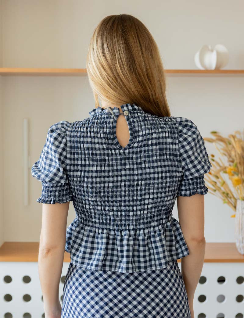 Top vichy marine Paloma