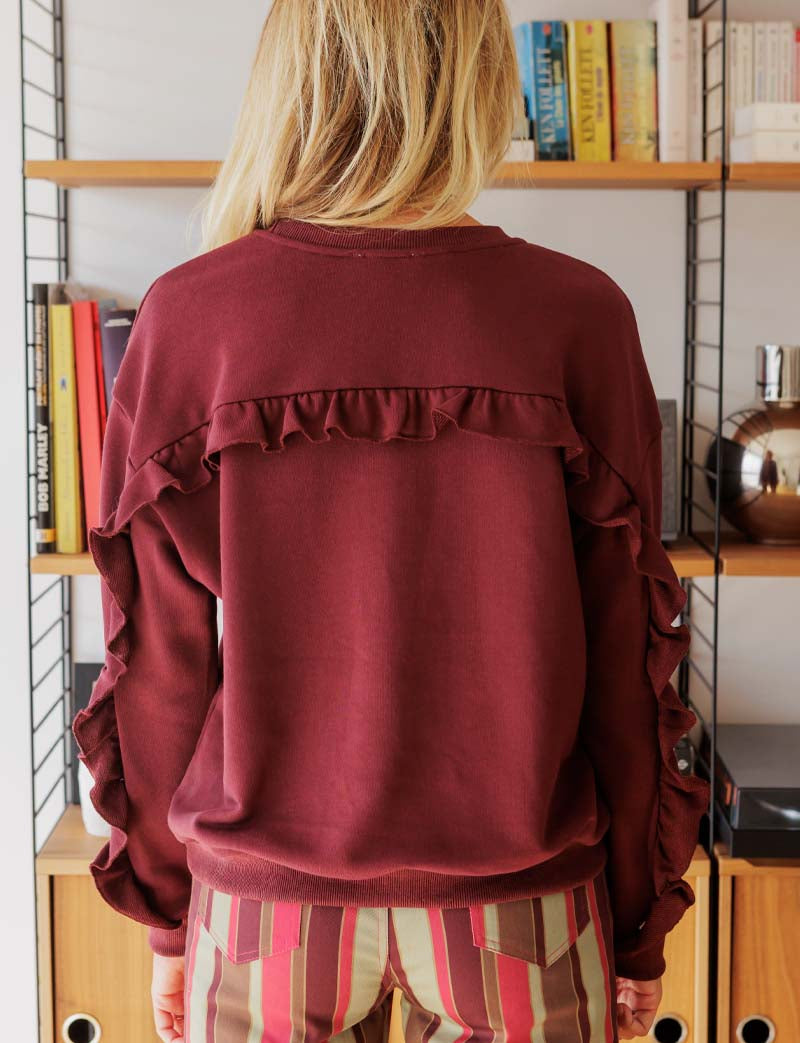 Sweat bordeaux Honoré