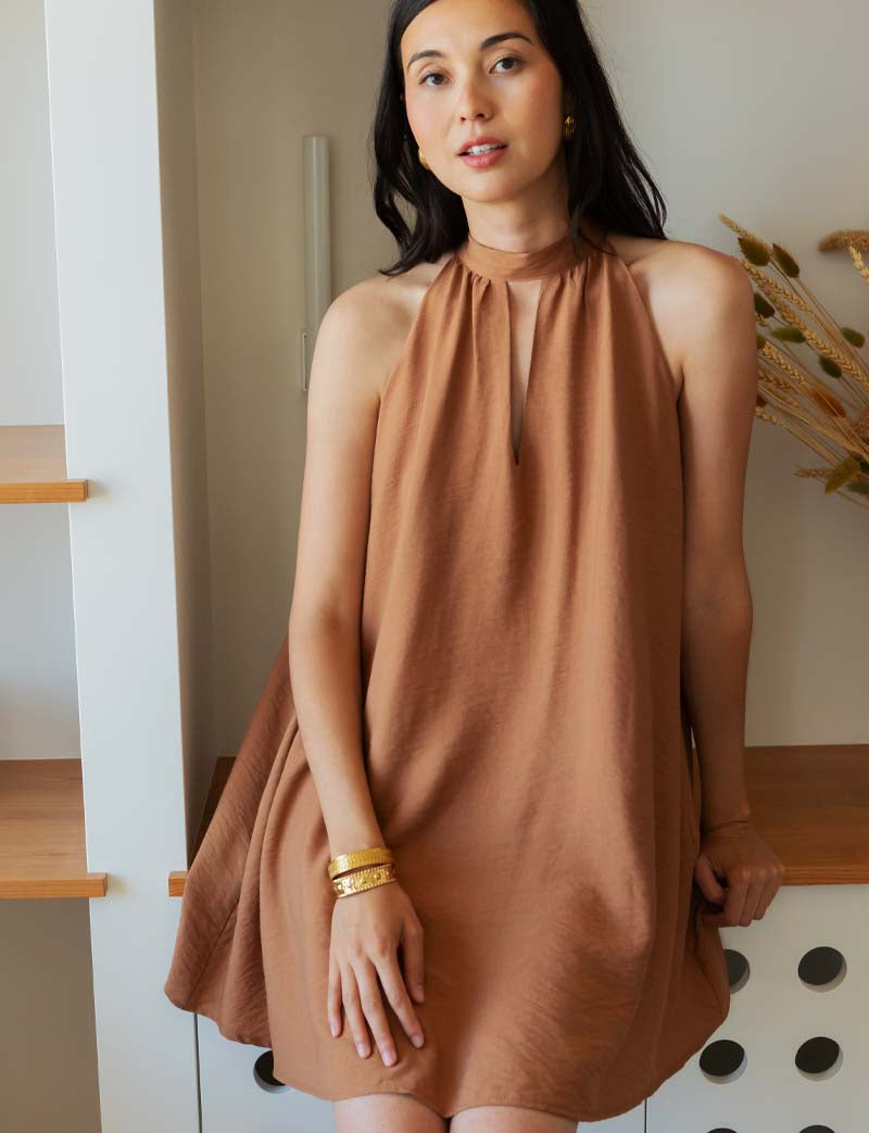 Robe caramel Girly