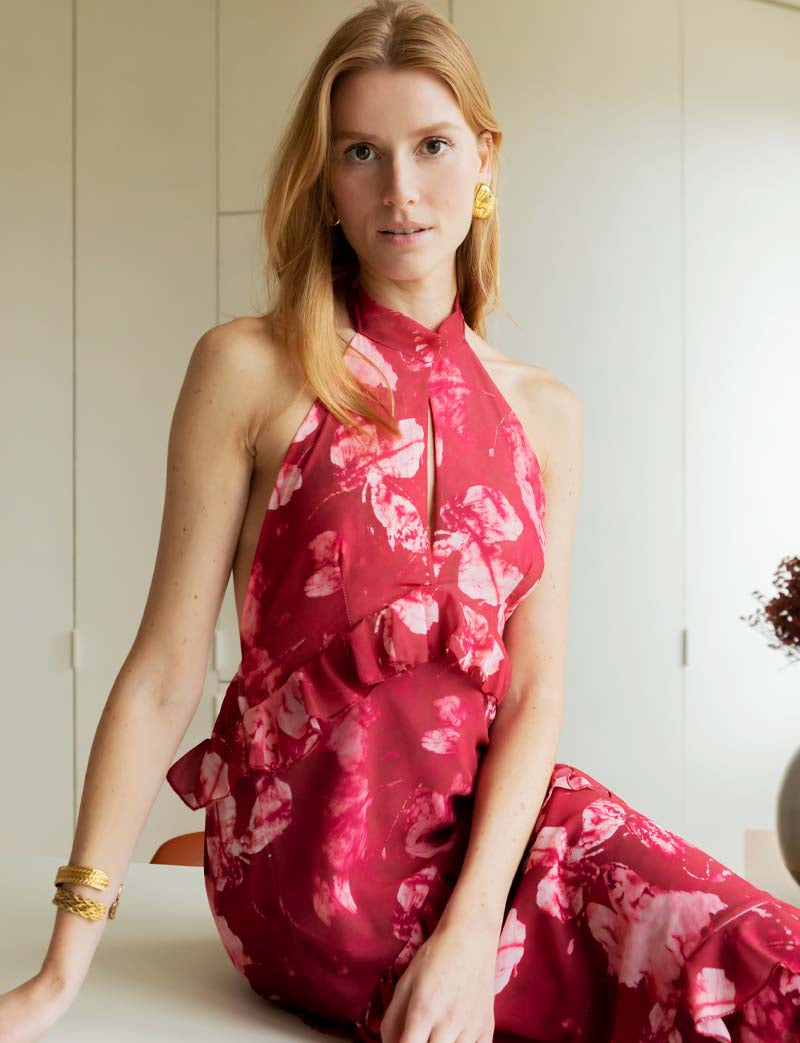 Robe bordeaux Elana